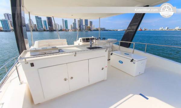 Leopard 433 Power Catamaran – 9-Hour Mambo Beach Day Charter from Playa Blanca, Cartagena, Colombia