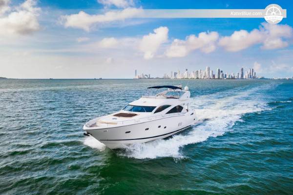 9hodinový soukromý pronájem jachty na Isla Grande z Cartageny na palubě Sunseeker 82 – Plážový klub a gurmánský oběd