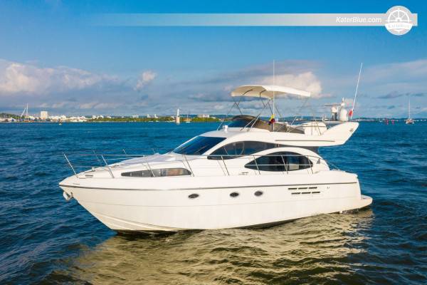 Scenic Islands & Hidden Beaches – 8-Hour Cartagena Yacht Charter aboard Azimut 46