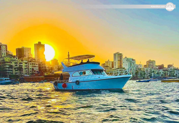 استئجار قارب خاص ليوم كامل على طول ساحل الإسكندرية الشهير وأبرز معالمه