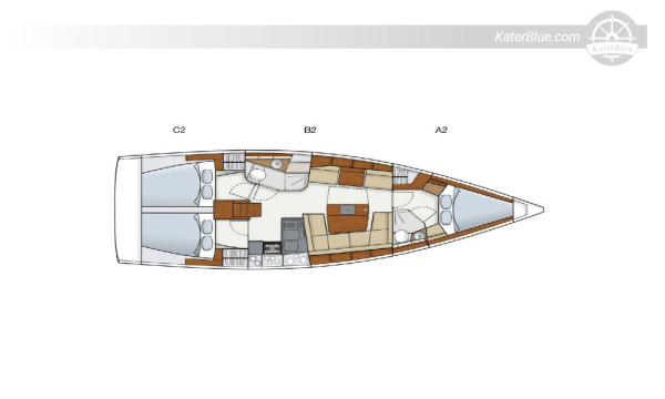 2015 Hanse 415 Sejlbåd til køb Kastel Kroatien