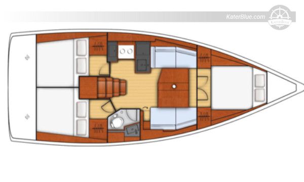 Beneteau Oceanis 38.1, Baujahr 2017 – 3 Kabinen, Doppelsteuerstand, Beiboot, charterfertig, Standort: Kroatien