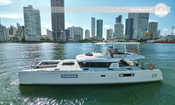8hodinový únik na pláž Cholón a do Punta Barú – pronájem soukromé párty na lodi Lagoon 52 z Cartageny