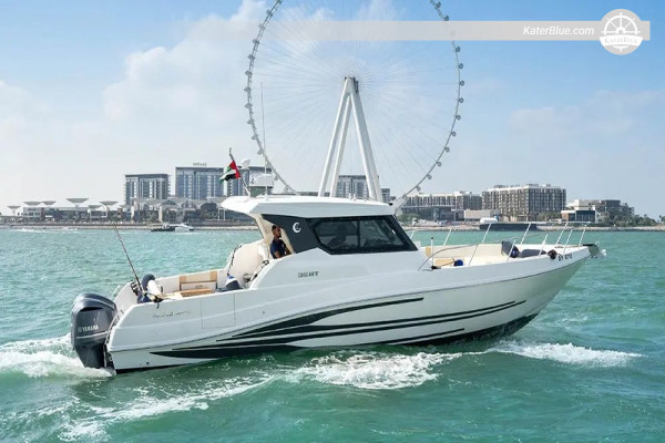 Noleggio di yacht privato per 1 ora dal porto di Dubai – rotta Ain Dubai e JBR