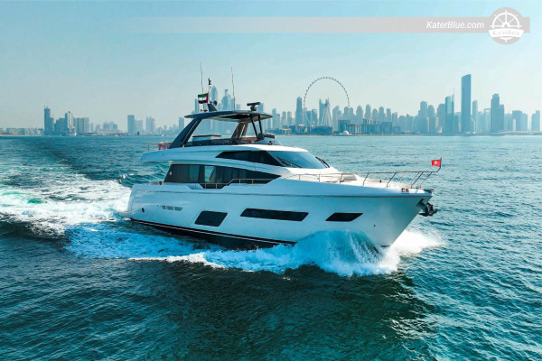 Ferretti 78, Day Charter – Secret Beach &amp; Palm Lagoon Swim Experience
