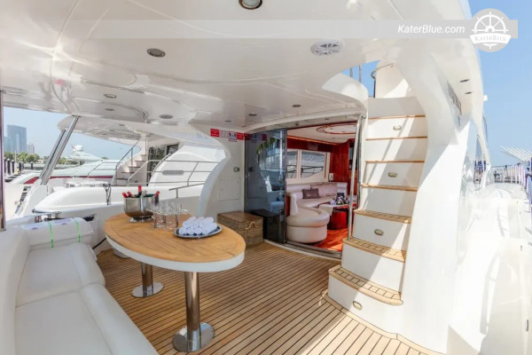 3 Saatlik Majesty 61 Yat Kiralama – Atlantis ve Burj Al Arab Rotası