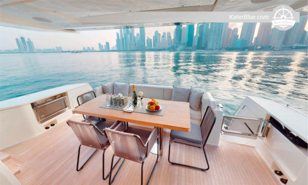 Ferretti 78, Day Charter – Secret Beach &amp; Palm Lagoon Swim Experience