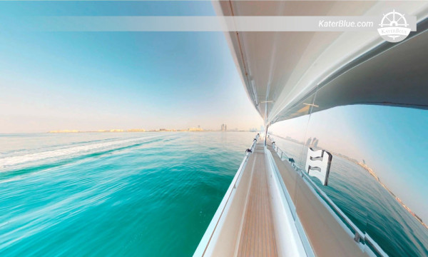 Ferretti 78, Day Charter – Secret Beach &amp; Palm Lagoon Swim Experience