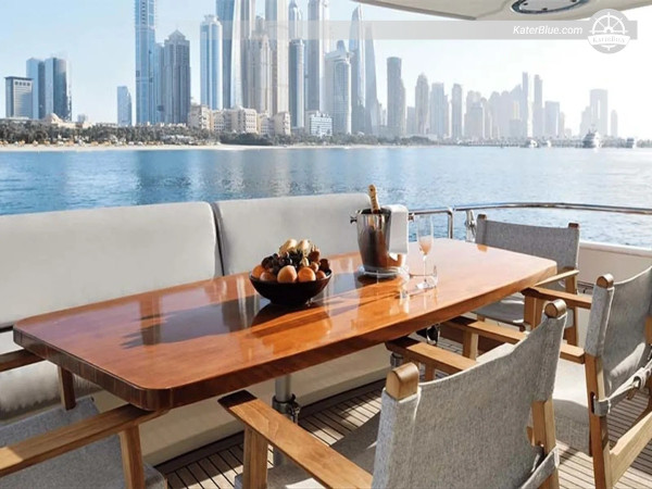 8-Hour Luxe Instagram Yacht Cruise from Dubai Marina with Photo Stops at Ain Dubai, Atlantis, Burj Al Arab & Breakfast, Swim & Glam Setup