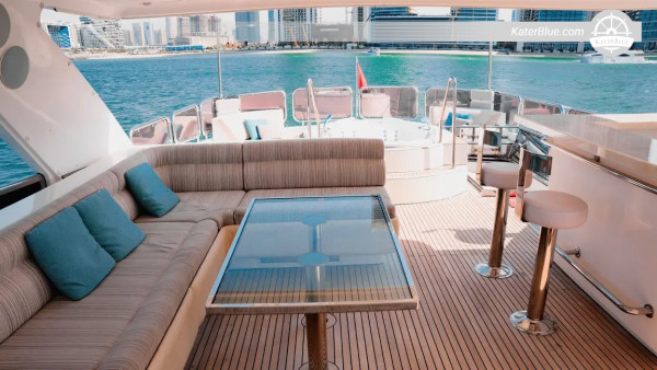 6-Hour Private Skippered Yacht Charter from Dubai Harbour to Marina, Atlantis, Burj Al Arab & Bvlgari Bay with Swim Stop & Sightseeing