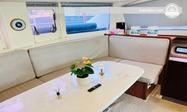 Island Escapade & Lustica Day Charter – Leopard 40 Skippered Catamaran from Tivat to Rose Village, Bigovo, Sveti Marko & Submarine Tunnels
