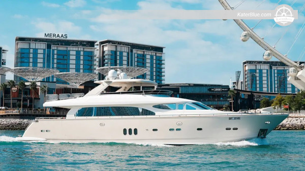 4-Hour Luxury Yacht Cruise from Dubai Harbour with Marina Skyline, JBR, Ain Dubai, Atlantis & Burj Al Arab – Skippered Experience