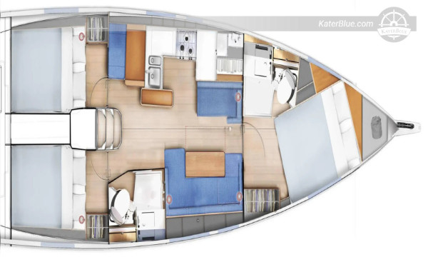 Sun Odyssey 410 (2023) till salu – 12,35m, 3 hytter, Skradin Kroatien