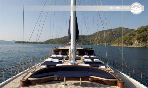 43m Custom Made Gulet for Sale (2006) – 5 Cabins, Twin Caterpillar Engines, Laminated Wood, Lying Bodrum