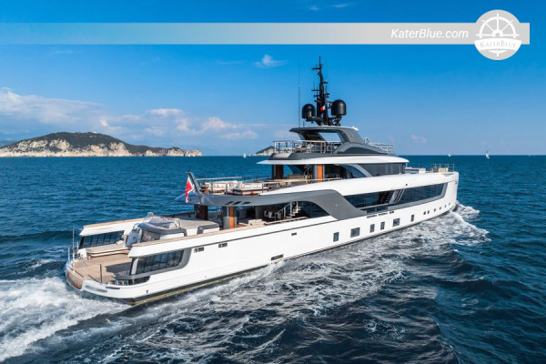 Admiral 55 S-Force (2024) – 55 m Aluminium Superyacht, Armani Casa, Carrara