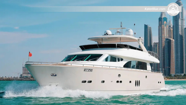 Cruzeiro de 7 dias pelas Ilhas de Abu Dhabi a bordo do iate a motor Horizon de 98 pés, com partida da Marina de Dubai.