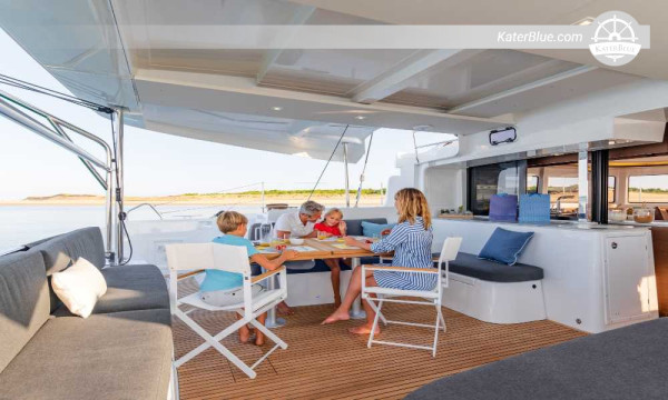 Paxos Antipaxos Skippered Catamaran Charter from Lefkada (Lagoon 46)