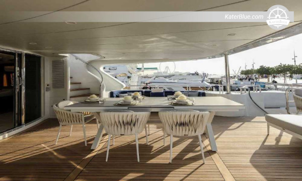 Abu Dhabi 7-tägiger Yachtcharter mit Crew auf einer 35 m langen Benetti-Yacht - Hochseereise im zentralen Arabischen Golf