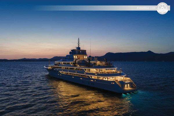 Czarter 82-metrowego superjachtu z załogą – 7 dni z Marsylii do Fos do Lefkady przez Antibes, Korsykę, Sardynię, Kefalonię i Zakynthos