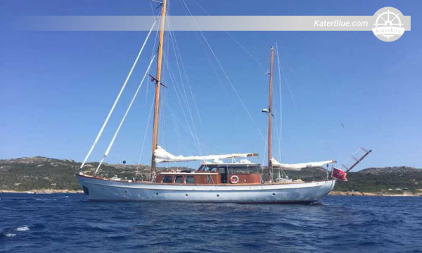 1953 Abeking & Rasmussen 26m Steel Motor Sailer for Sale in Rapallo, Italy – Philip Rhodes Design, 4 Cabins, Major Refits
