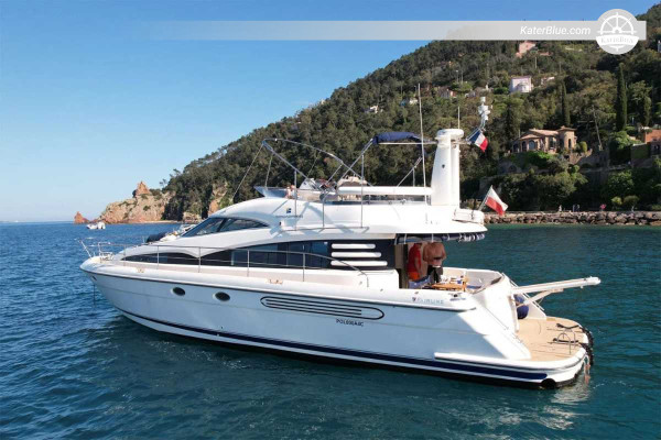 Skippered Fairline Squadron 52 Day Charter from Cannes to Îles de Lérins for 10 Guests