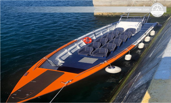 Astilleros Polinautica 13.40m (2009) Hydrojet Workboat | Twin MAN 900HP + Hamilton Jets | Class III/S | 12 Pax | Galicia, Spain
