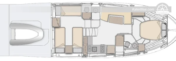 2024 Azimut Atlantis 45 Sports Cruiser for Sale in Arzachena 2 Cabin IPS