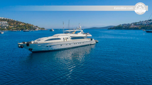 7 Nights Skippered Luxury Motor Yacht Charter from Bodrum to Kos, Nisyros, Tilos, Symi, Rhodes and Datça or Knidos for 12 Guests