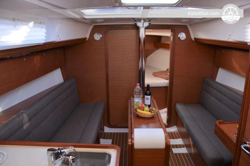 Ionian Explorer Dufour 350 Grand'Large Weekly Sailing Yacht Charter from Nydri Marina to Meganisi, Ithaca, Frikes, Fiscardo, Assos, Vasiliki and Spartochori
