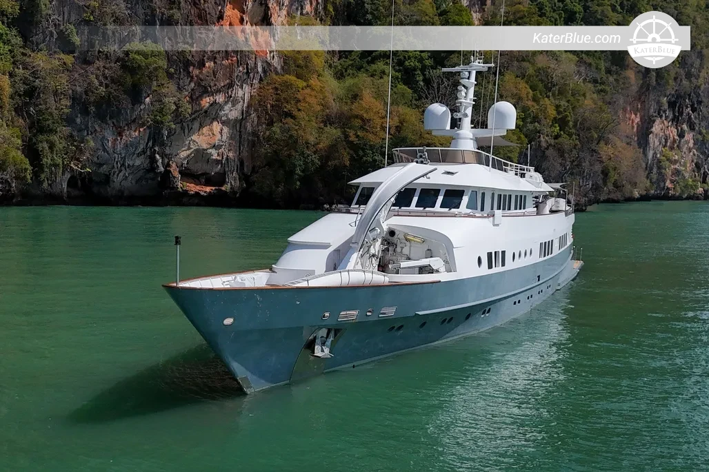 1977 Astilleros Custom 44.7m Expedition Yacht for Sale in Genoa Italy Rebuilt in 2007 with Global Cruising Capability and 3500nm Range