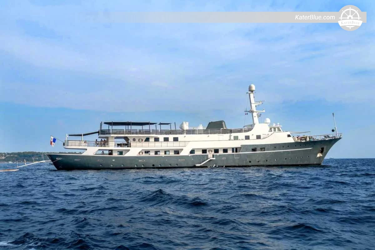 Astilleros Celaya 61.3m Explorer Yacht for Sale in Nice, France – 1973 Build, 2020 Refit, 9 Cabins, Helipad & 8,100 NM Range