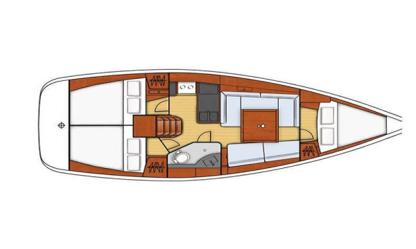 Blue Sailing Yacht Charter, Rental SailBoat for 8 people in Marmaris/Turkey