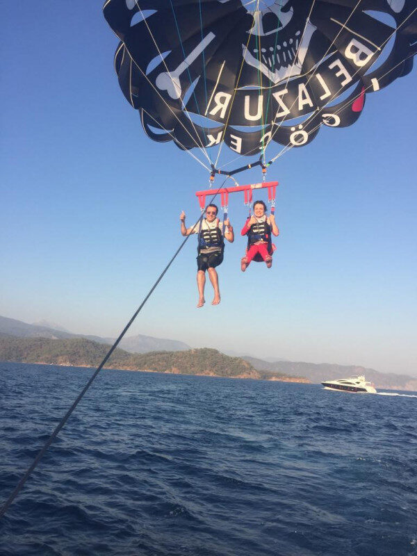 Tandem Parasail Activity in Gocek/Fethiye, Turkey