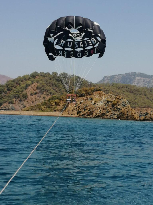 Tandem Parasail Activity in Gocek/Fethiye, Turkey