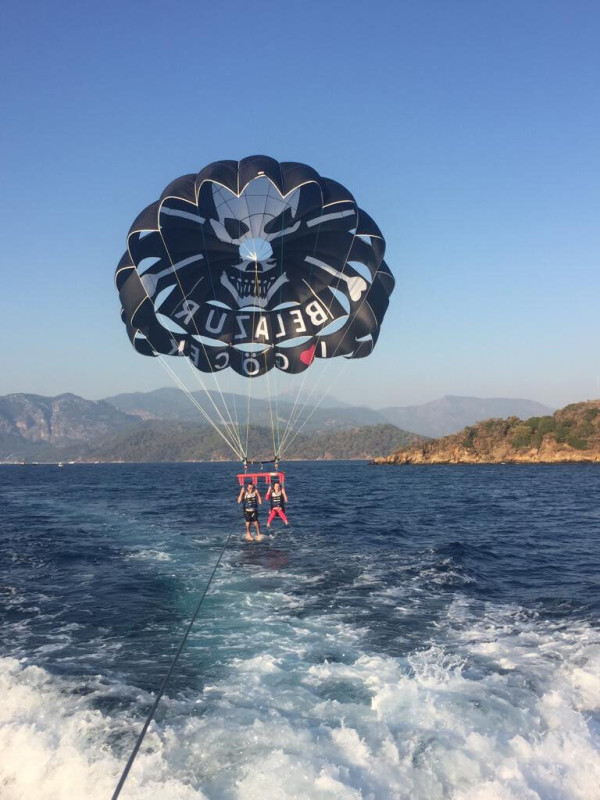 Tandem Parasail Activity in Gocek/Fethiye, Turkey