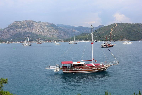 Affascinante noleggio caicco nelle baie di Gocek per 6 ospiti a Gocek/Mugla, Turchia