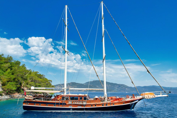 Affascinante noleggio caicco privato a Gocek Bodrum Turchia