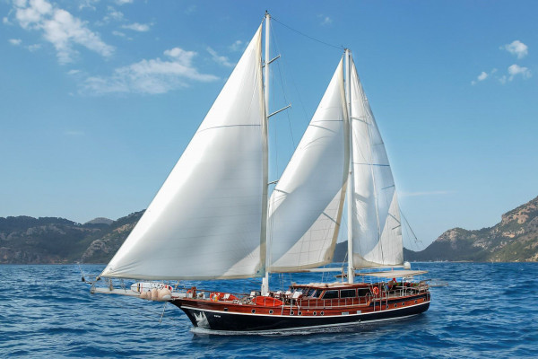 Affascinante noleggio caicco privato a Gocek Bodrum Turchia