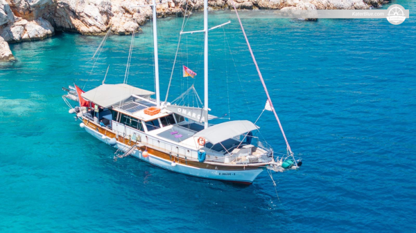 Gulet Special Day tour s jídlem Emir 1 charter v Kalkan, Kaş, Antalya, Turecko