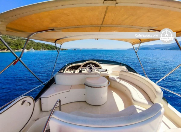Incantevole tour di un giorno con il noleggio del Motor Yacht AZIMUT 46 FLY a Bodrum Muğla Turchia