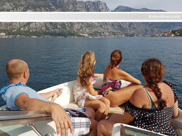 Speedboat ready to take you to the Lady of the Rock Kotor-Montenegro
