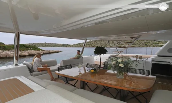 High-end catamaran weekly 8 pax cruise Sukosan Croatia