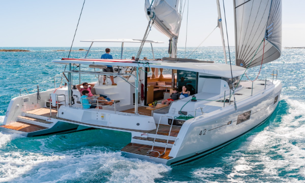 Lagoon catamaran weekly bareboat charter in Alimos, Greece