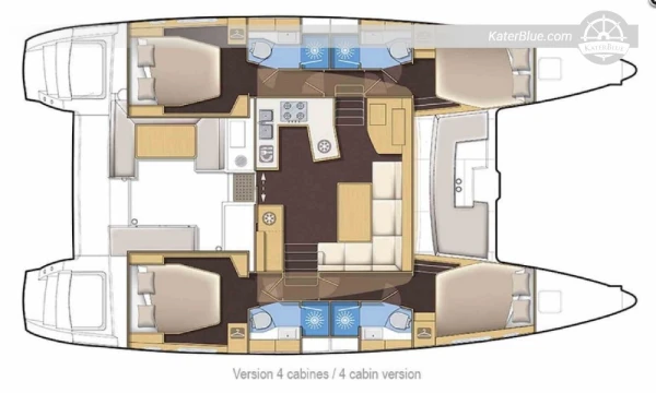 Lagoon 450F Catamaran for Bareboat charter in Lefkada, Greece
